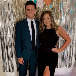 BNWT Black Long Formal Slit Dress